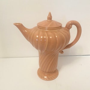 Vintage Franziskaner Coronado Peach Swirl Teekanne MCM RARE HTF