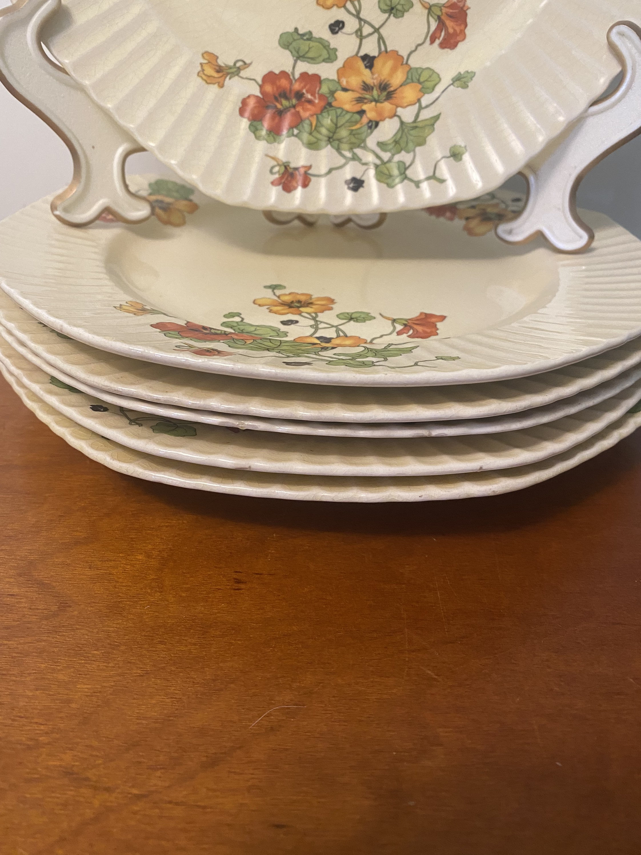 Vintage Knowles Floral Dinner Plates 1930s Etsy Australia