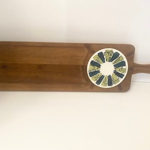 Vintage MCM Wooden Cheese/ Charcuterie Board