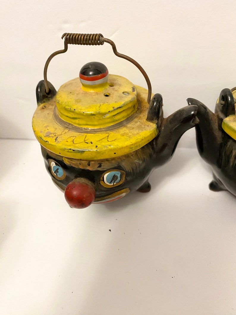 Vintage Thames Japan Americana Clown Teapot Salt and Pepper Etsy