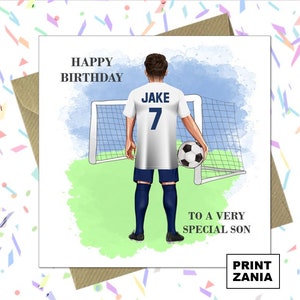 Tottenham Hotspur FC Football Player Father's Day Card For Dad