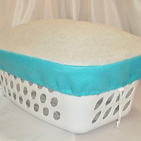 Dorm Room Decor, College Student Gift, Dorm Gift, College Gift, Dorm Room Gift, Gift for Grad, Laundry Basket Cover, Gray & Turquoise Fleece