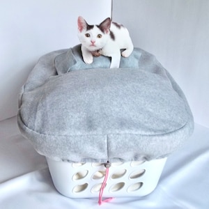 Cat Bed, Cat Bed Cover, Pet Parent Gift, Cat Perch, Cat Perch Cover, Cat Nest, Cat Accessory, Pet Bed/Pad Cover, Fleece Laundry Basket Cover