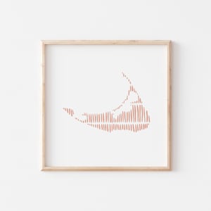 Nantucket Island Print, Instant Download, Minimalistische Geografie Print, Moderne Kunst, Massachusetts Art
