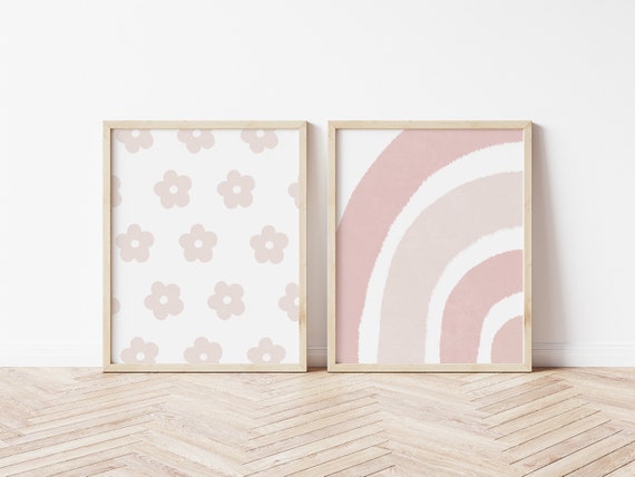Set of Two Blush Prints Digital Download PRINTABLE Wall Art - Etsy