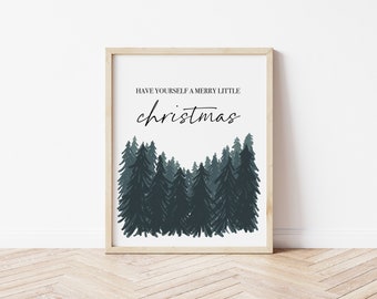 Christmas Decor | Christmas Wall Art | Christmas Tree | Holiday Decor | Holiday Print