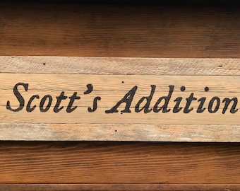 Richmond Virginia Scotts Addition home decor wood sign