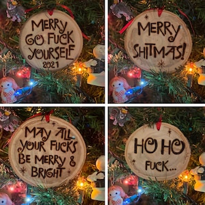 2 Offensive Christmas Ornaments