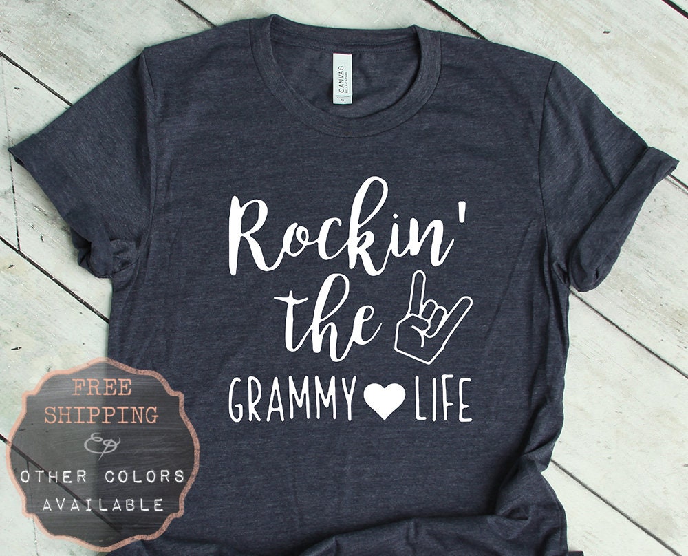 Grammy Life Tshirt NG Rockin The Grammy Life Grammy Shirt | Etsy
