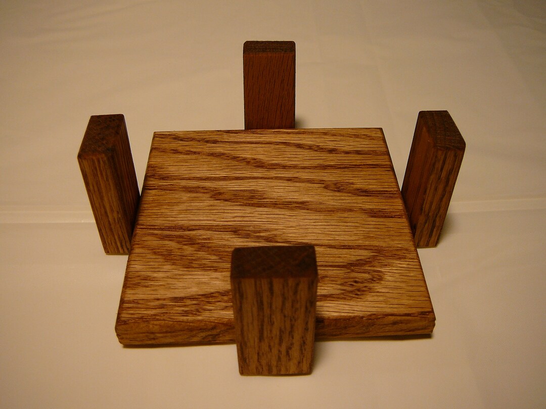 Wood Coaster Holder Etsy