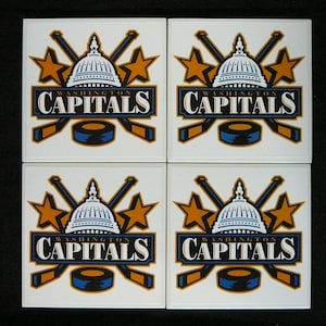 Washington Capitals Ceramic Tile Coasters Set of 4