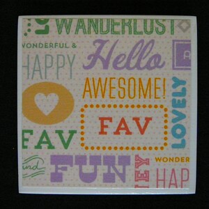 Adventure Ceramic Tile Coaster