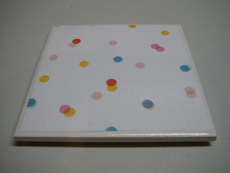 Set of 4 ceramic coasters