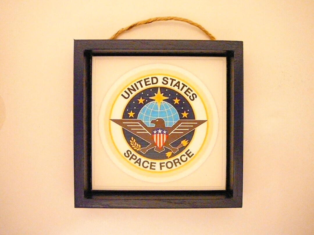 Triangle Space Force Shadow Box U.S. Space Force Shadow Box - Etsy