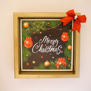 Merry Christmas Shadow Box