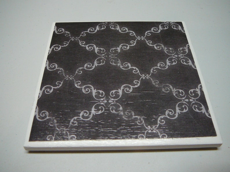 Set of 4 ceramic tile coasters
