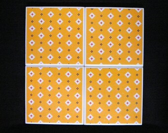 Ceramic Tile Coasters Set of 4