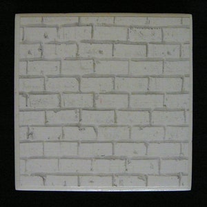 White Brick Ceramic Tile Coaster