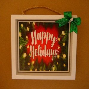 Happy Holidays Shadow Box