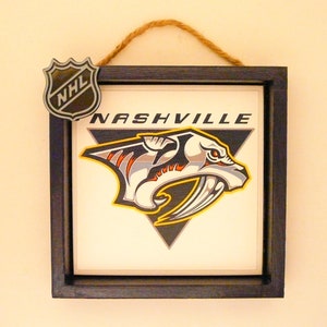 Nashville Predators Shadow Box