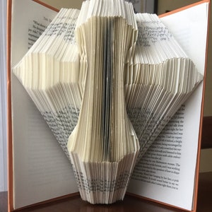 Folded book art-cross