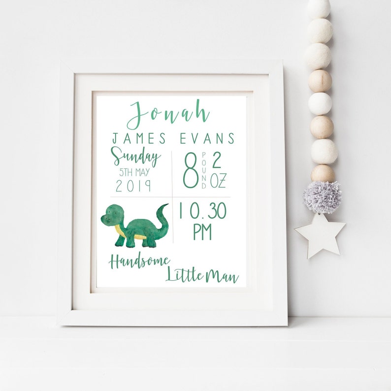 personalised baby print