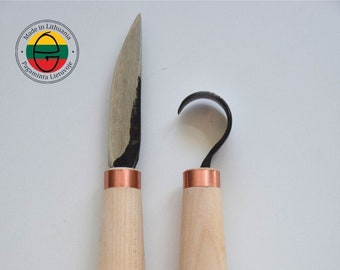 wood carving tool set-crook tools-hook tools-HANDMADE-Gilles-Lithuania