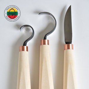 Wood Carving Tool Set 3 Pcs. Spoon Carving Tools. Spoon Carving. Crook ...