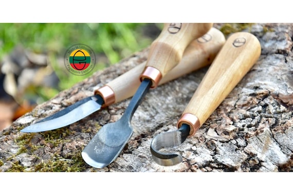 Spoon Carving Tool Set 3 Pcs. Wood Carving Tools. Crook Knife. Hook Tools.  Handmade Bent Chisel. Spoon Carving Tools. Kuksa Carving Knife. -   Canada