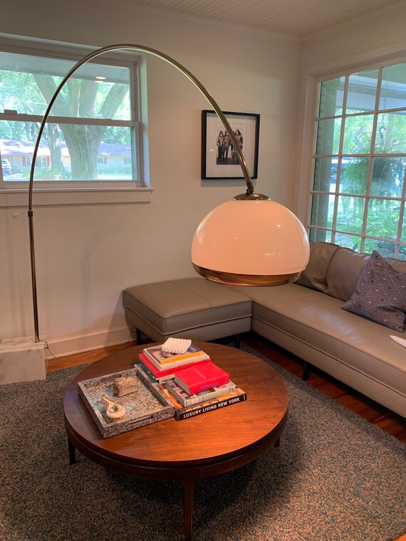 harvey guzzini arc floor lamp