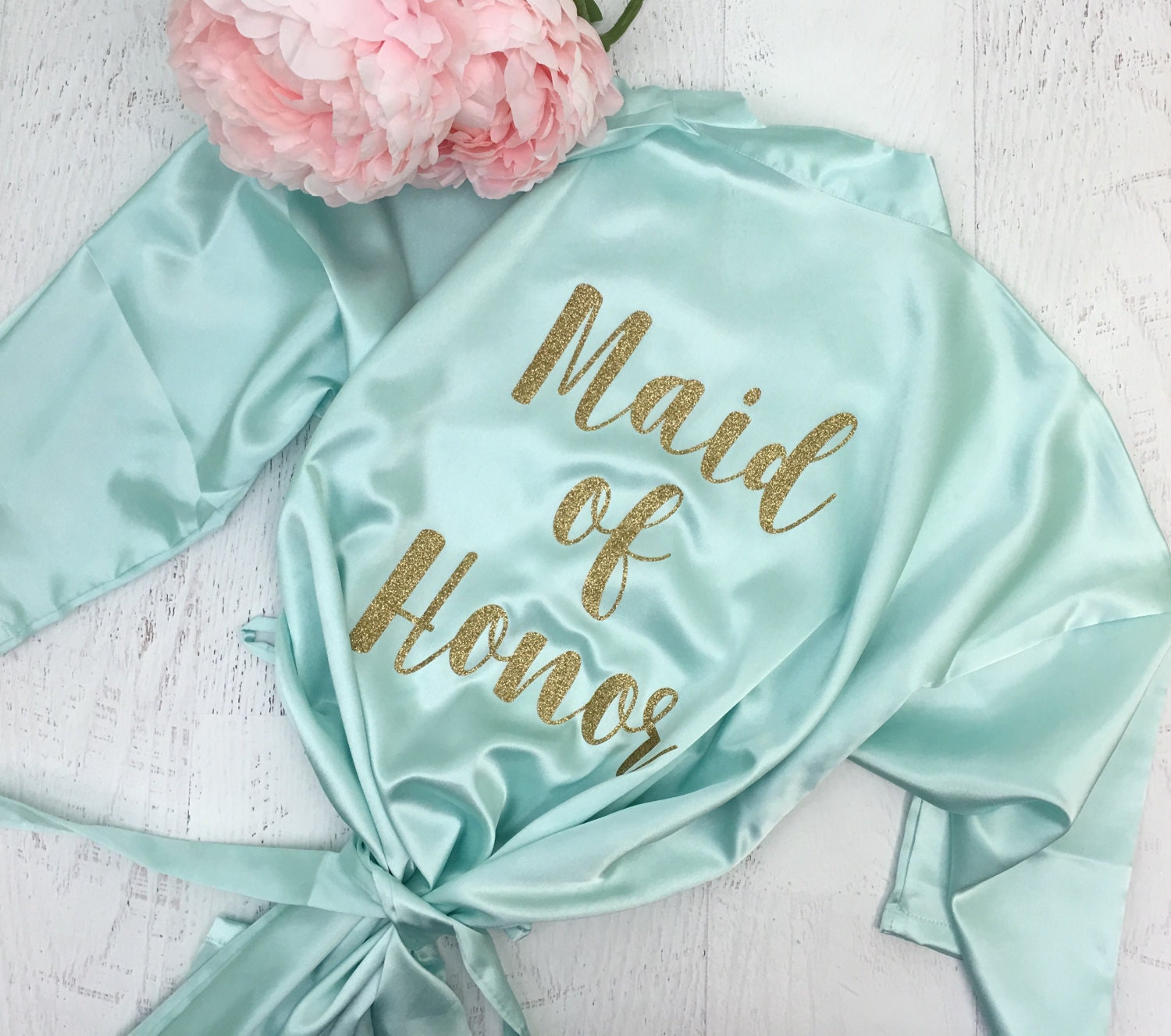 Personalized Robe / Glitter Bridesmaid Robe / Bridal Robes / Etsy
