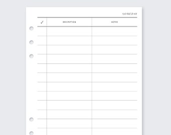 Someday GTD FCC Printed filofax inserts for Franklin Covey Compact ring planners, Getting things done, minimal 2022, vds, gillio, braindump