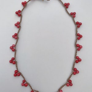 Crochet Berry Necklace