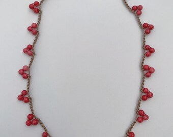 Crochet Berry Necklace