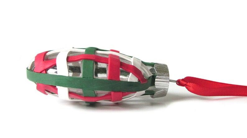 Glass Tree Ornament Woven Plaid Hostess Gift Ideas
