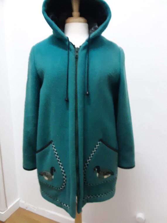 hooded wool coat canada