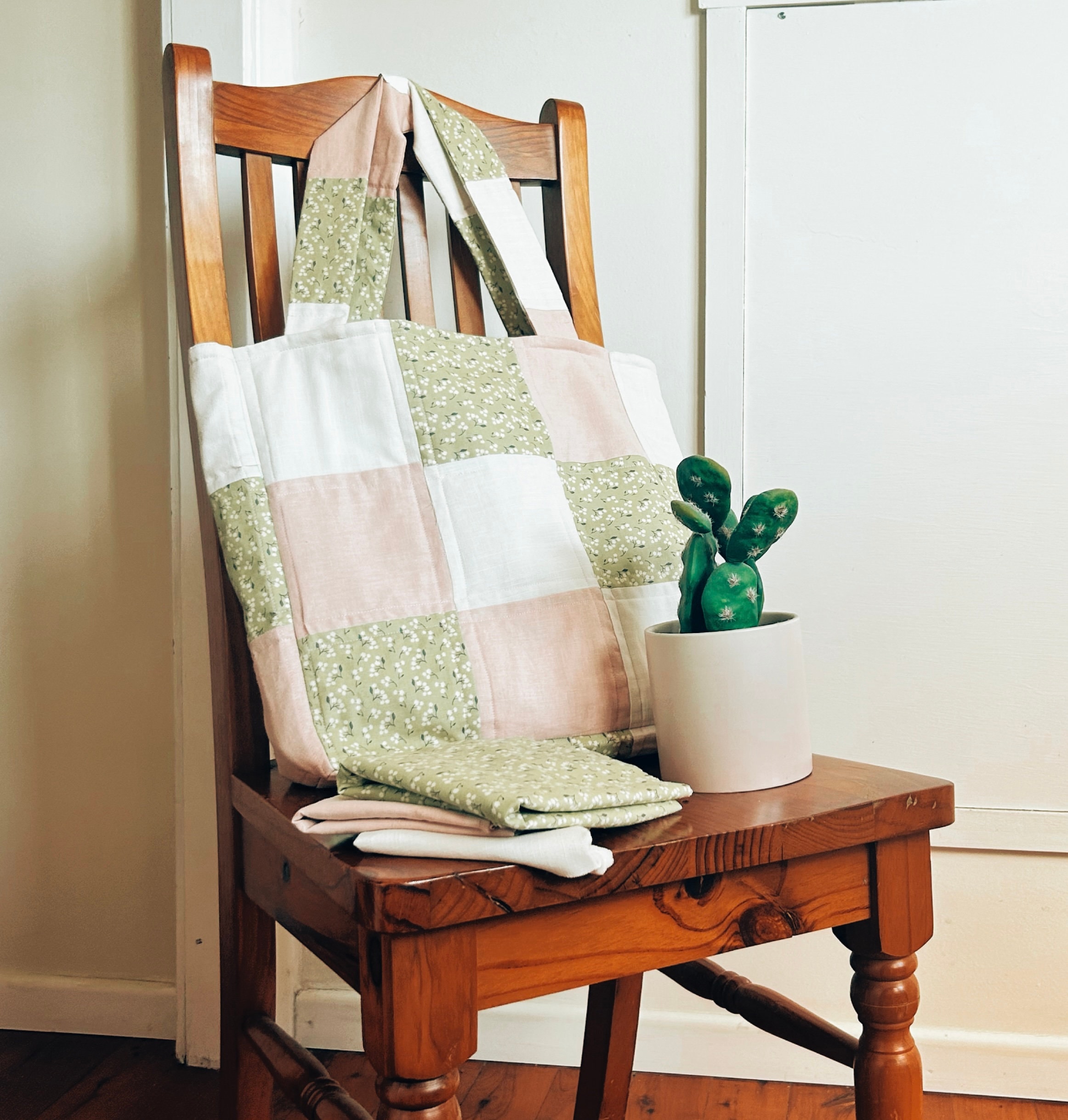 Quilted Tote Bag Sewing Pattern PDF Digital Download Shopping Bag ...