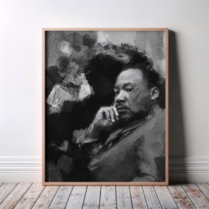 Martin Luther King Wall Art Poster: Civil Rights Icon Tribute Poster, Civil rights wall art, Activist poster, MLK fan gift, Black Wall Art