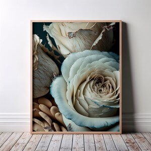Blumen Wand Kunst Poster, Blumen Wandkunst, Wohnkultur Wandkunst, Blumen Illustration, Vintage inspirierte Wandkunst, Blumenblumen Kunst Dekor