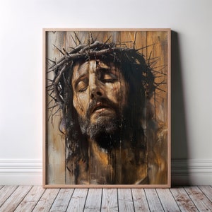 Jesus Art Poster, Jesus Christ Christian Poster, Christian Gift Jesus Lover, Faith-Inspired, Jesus of Nazareth Art, Home Decor, Church Decor