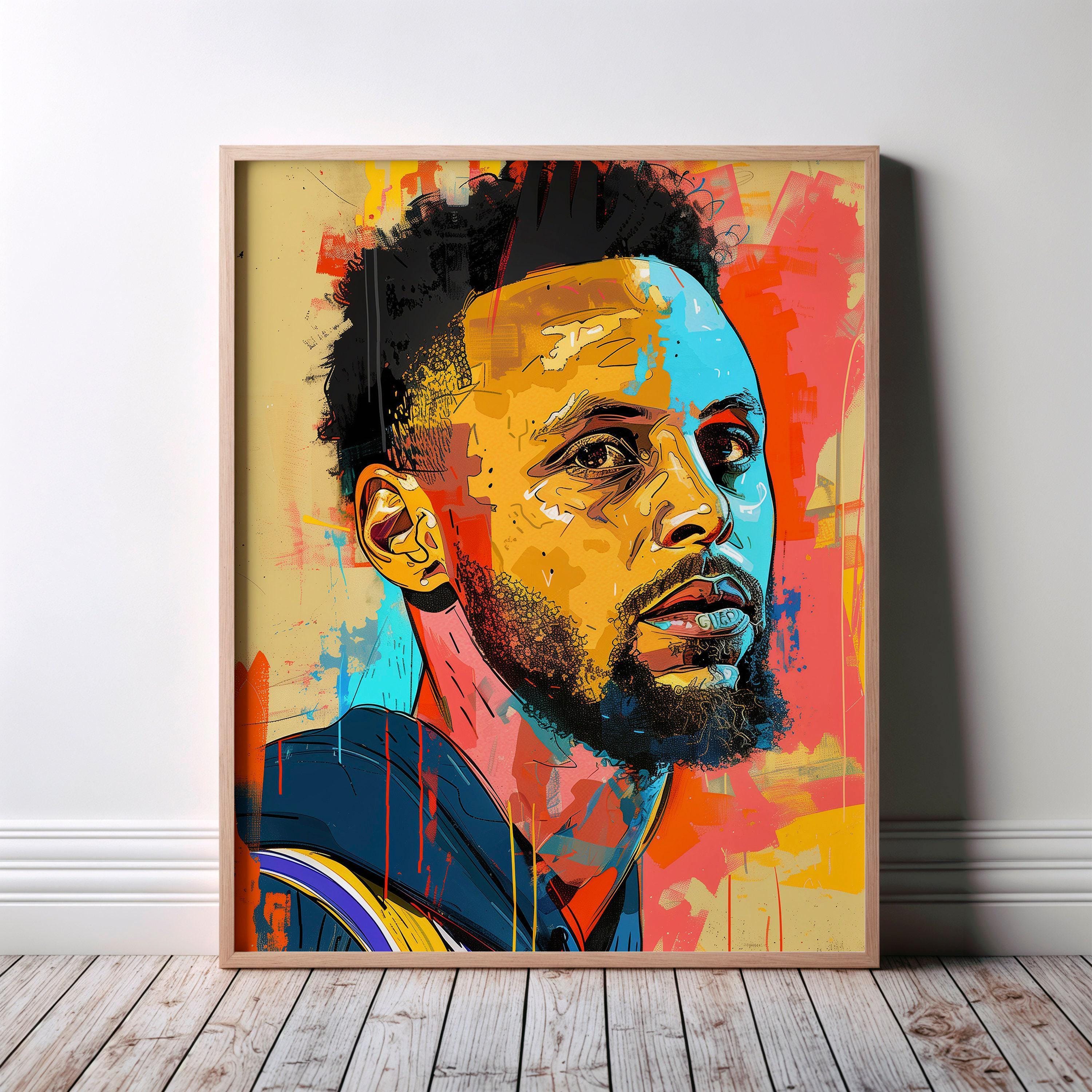 Stephen Curry Wall Art, Basketball Poster, NBA Fan Decor - Etsy
