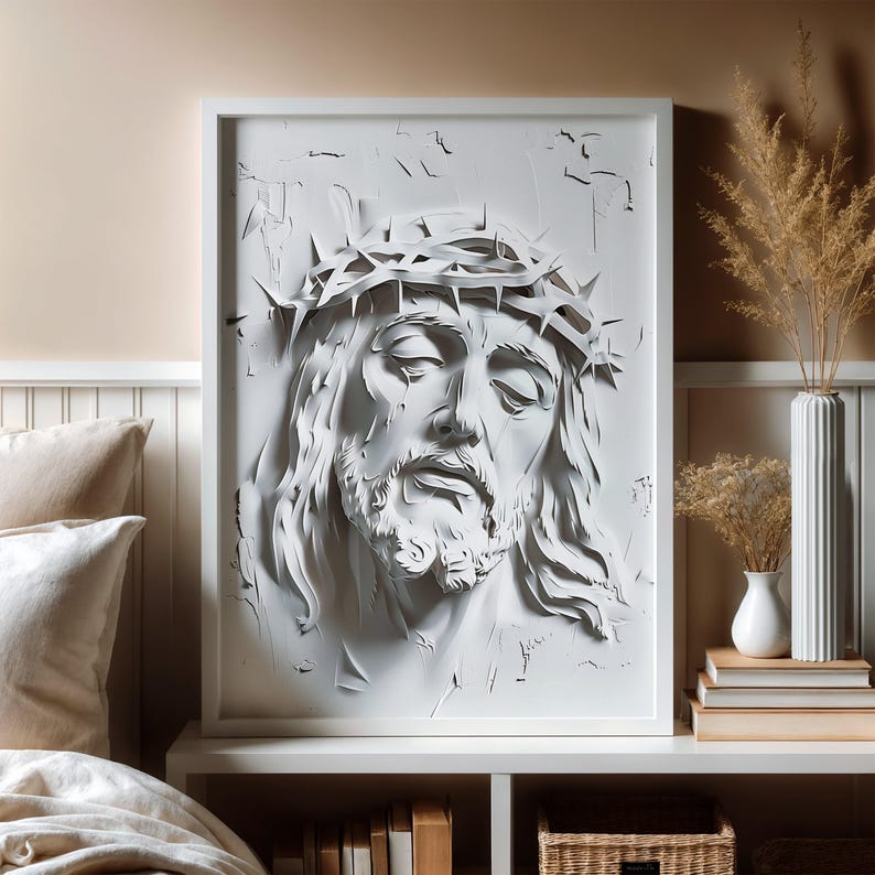 Jesus Christ Wall Art Print, Christian Decor, Religious Faith Poster - Etsy