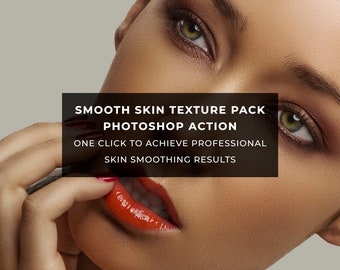 Pack de texture de peau lisse Photoshop Action | Retouche de peau Photoshop Action | Photoshop Action | | aérographe Lissage de la peau | Plugin