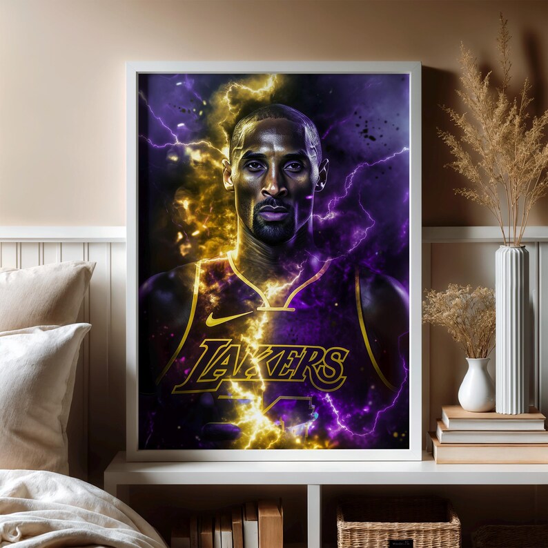 Kobe Intensity Kobe Bryant Lakers Poster, Basketball Legend Wall Art, NBA Fan Print - Etsy