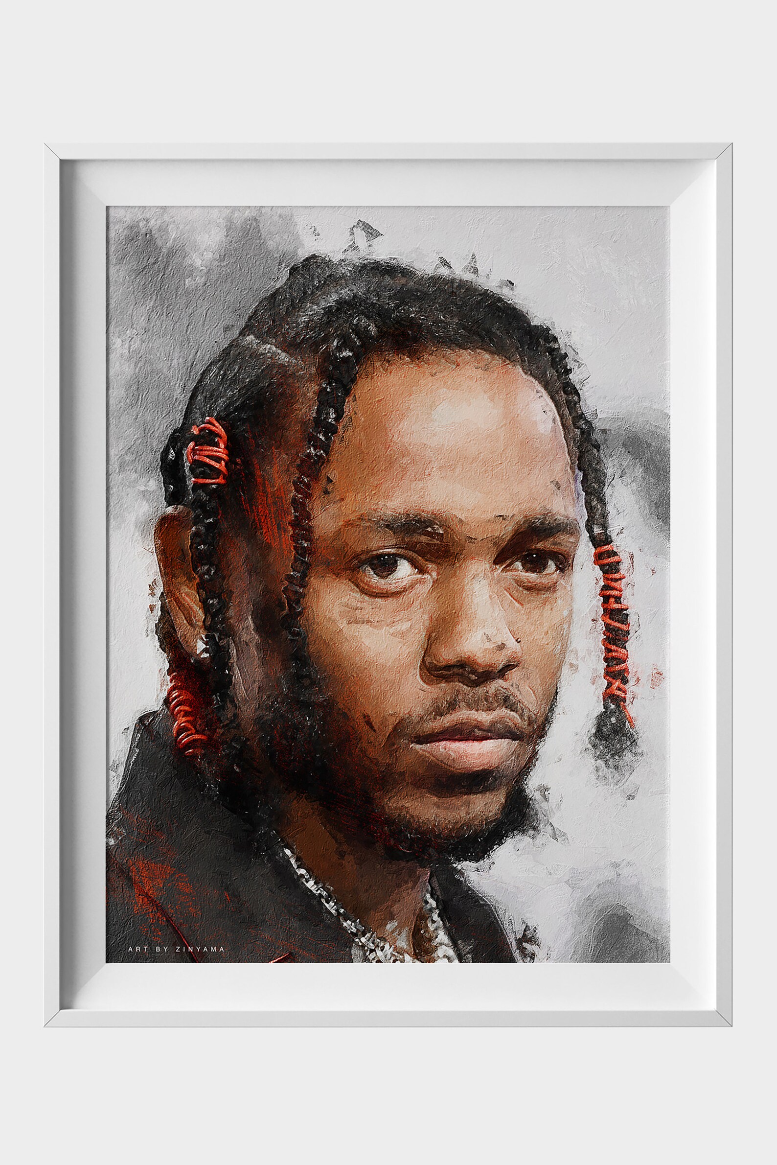 Kendrick Lamar Poster digital Painting Etsy