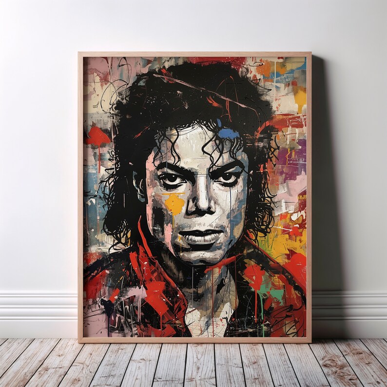 Michael Jackson Wall Art, Michael Jackson Fan Art Print, Michael