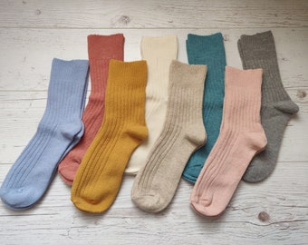 Cozy Merino Wool Plain Socks