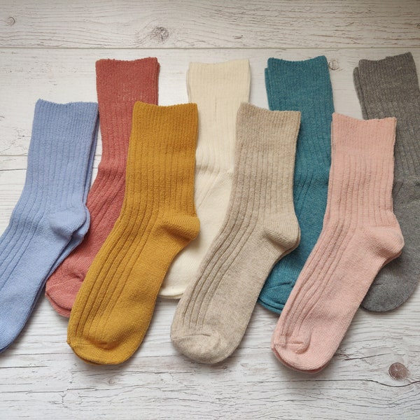 Cozy Merino Wool Plain Socks