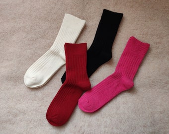 Merino Wool Plain Socks