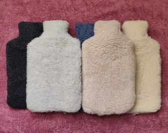 Hot Water Bottle with Merino Wool Cover